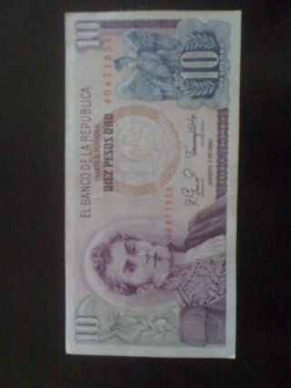 Colombia 10 Pesos photo