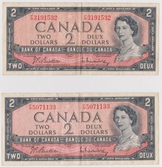 Bank Of Canada - 2 - 2 Dollars 1954 photo