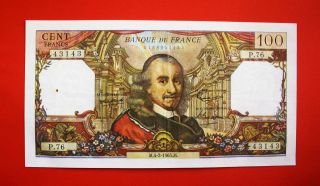 France: 100 Francs (4 - 2 - 1965),  Corneille,  Fay - 65.  6/p - 149,  Xf photo