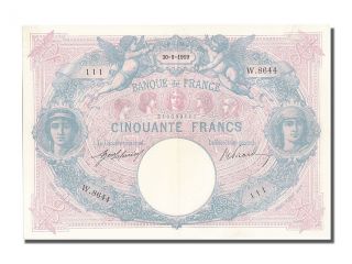 French Paper Money,  50 Francs Type Bleu Et Rose,  30 Septembre 1919,  Fayette. . . photo