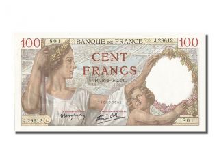 French Paper Money,  100 Francs Type Sully,  19 Mars 1942,  Fayette 26.  68 photo