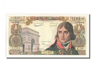 French Paper Money,  100 Nouveaux Francs Type Bonaparte,  07 Mars 1963, . . . photo