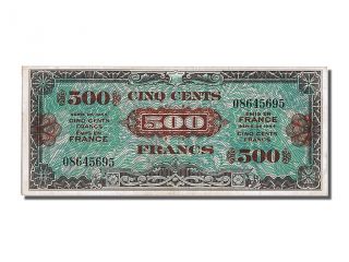 French Paper Money,  500 Francs Type Drapeau photo