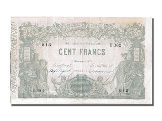 French Paper Money,  100 Francs Type Indices Noirs photo