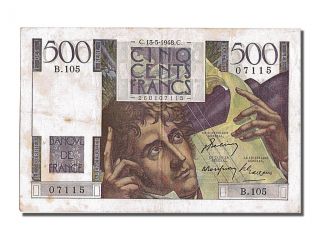 French Paper Money,  500 Francs Type Chateaubriand photo