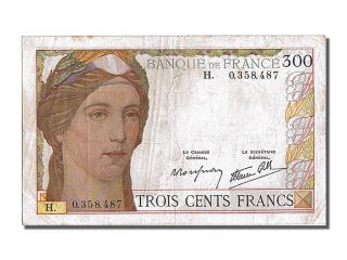 French Paper Money,  300 Francs Type 1938 photo