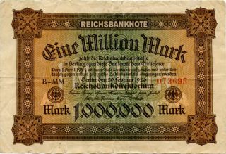 Germany 1.  000.  000 Mark 1923 073695 photo