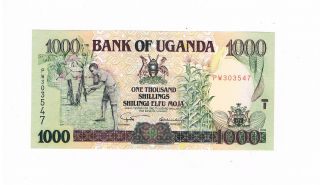 Uganda P39 1000 Shillings 2003 Unc photo