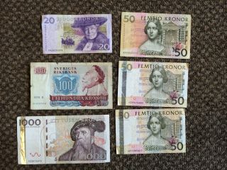 Sweden.  1170 Kronor Krona = U.  S.  $175.  50,  1 Swedish Kronor = $u.  S. .  15 photo