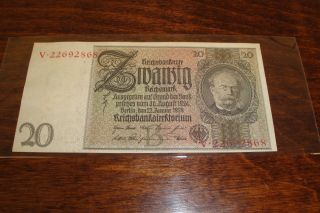 Germany Reichsbanknote 20 Mark 1929 photo