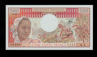 Gabon 500 Francs 1978 Q4 Pick 2b Unc. photo