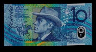 Australia 10 Dollars 1 - 11 - 1993 Dc93 With Date In Red Pick 52a ? Unc photo