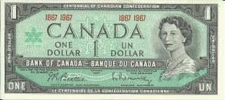 1967 Uncirculated Canadian Centennial $1 (10305) photo