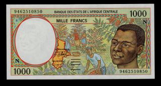 Central African States 1000 Francs (19) 94 Pick 502nb Unc. photo