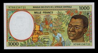 Central African States 1000 Francs (19) 97 Pick 602pd Unc. photo