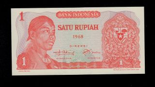 Indonesia 1 Rupiah 1968 Cyr Pick 102 Unc. photo