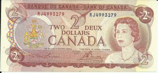 1974 Uncirculated Canadian $2 Banknote Rj4993279 (10323) photo