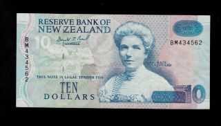 Zealand 10 Dollars (1994) Bm Pick 182 Vf. photo