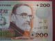 Uruguay Banknote 200 Pesos 2011 Pick Unc Paper Money: World photo 2