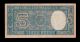 Chile 5 Pesos 1933 Pick 91b F - Vf. Paper Money: World photo 1