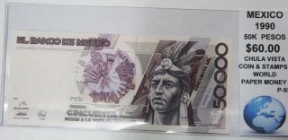 Mexico Banknote 1989 - 1990 México 50000 Pesos Cuauhtemoc Mexican photo