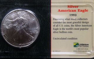 1993 Silver American Eagle,  Littleton Coin Company photo