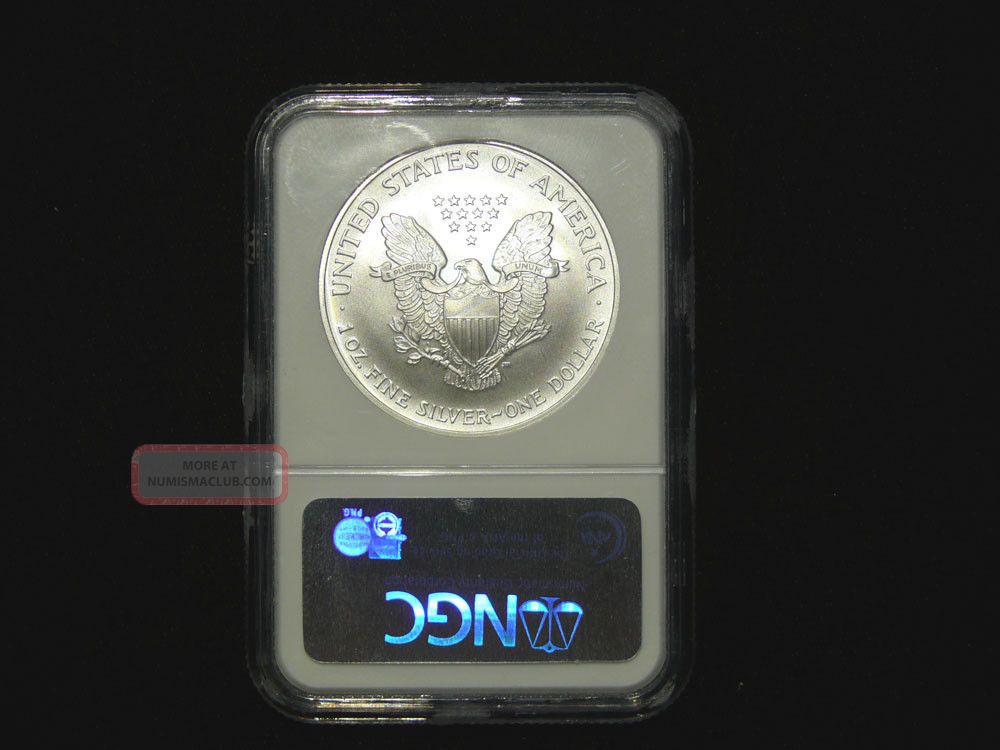 2007 Silver Eagle Ms 69 Ngc Graded Coin