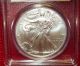 2014 (w) Silver Eagle Coin Pcgs Ms69 First Strike Miles Standish Label Westpoint Silver photo 3
