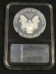 2012 W American Silver Eagle Coin Ngc Black Retro Slab Pf70 Ultra Cameo 1 - 015 Silver photo 2