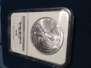 1996 Silver American Eagle (ngc Ms - 69) photo