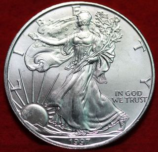 Uncirculated 1997 American Eagle Silver Dollar photo