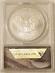2008 W First Strike Silver Eagle Dollar $1 Coin - Graded Anacs Sp69 Silver photo 2