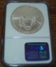 2002 Ngc Ms69 American Silver Eagle 1 Troy Oz Silver Dollar Coin Silver photo 1