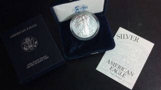 2001 W American Silver Eagle Proof With photo