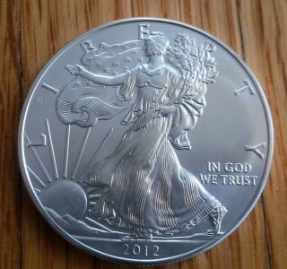 2012 North American1 Oz.  999 Fine Silver Eagle - Condition/ photo