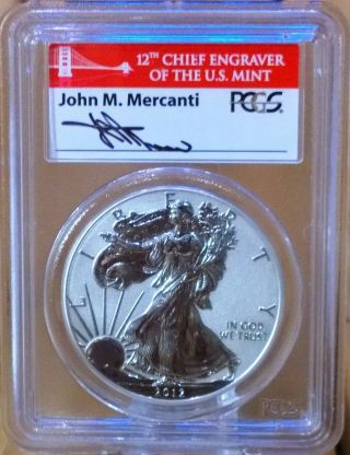 2012 - S American Eagle Silver Reverse Proof Pcgs Pr69 First Release photo