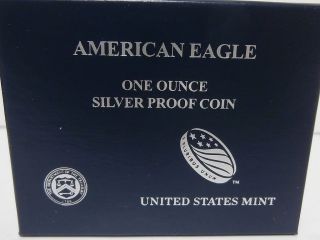 United States 2013 American Eagle One Ounce Silver Proof Coin W/coa & Box photo