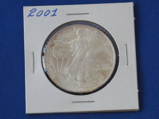 2001 American Silver Eagle Dollar U.  S.  Coin T1912l photo
