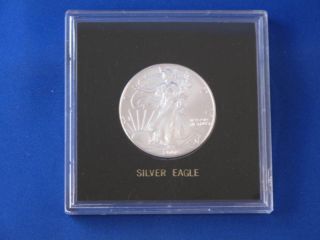 2002 American Silver Eagle Dollar U.  S.  Coin B2943 photo
