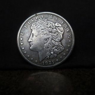 1921 - S U.  S.  Morgan Silver Dollar - Gorgeous Detail - photo