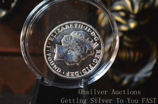 2011 1/2 Oz Silver Uk Britannia Bullion Coin.  958% Fine Silver Low Mintage 50k photo
