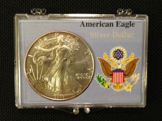 Lacc 1993 Silver American Eagle Gem Bu Ungraded With Toning photo