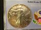 Lacc 1993 Silver American Eagle Gem Bu Ungraded With Toning Silver photo 2