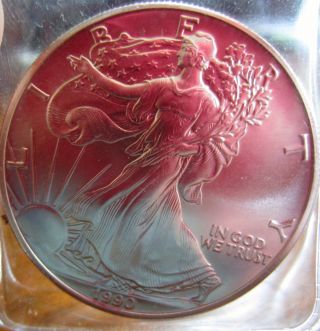 1990 Silver Dollar Eagle Coin photo