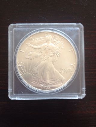 1994 Uncirculated Us Liberty Silver Dollar,  1 Oz.  Silver photo