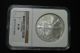 2008 W American Eagle 1 Oz.  Silver Dollar Coin Ngc Ms 70 Silver photo 4