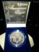 1999 American Eagle Lady Liberty Full Color.  999 Proof Silver Dollar 1 Oz W. Silver photo 1