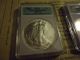 1986 Silver Eagle Graded Ms70 W/ Certificate Of Authenticity (no Toning) Ngcs Silver photo 1