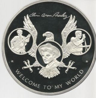 Elvis Presley 10 Oz Fine Silver 0142 - Welcome To My World - 1991 Canadian photo
