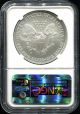 2006 - W $1 American Silver Eagle Ngc Ms - 70 1 Oz Fine Silver Perfect Coin No Spots Silver photo 1
